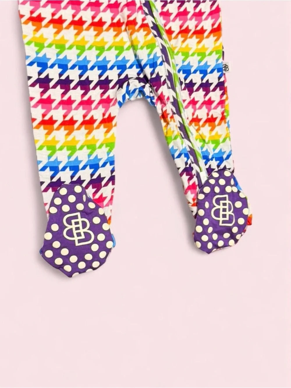 Little Bum Bums Bamboo Rainbow Houndstooth Newborn Gift NWT Zippy Blanket Bow